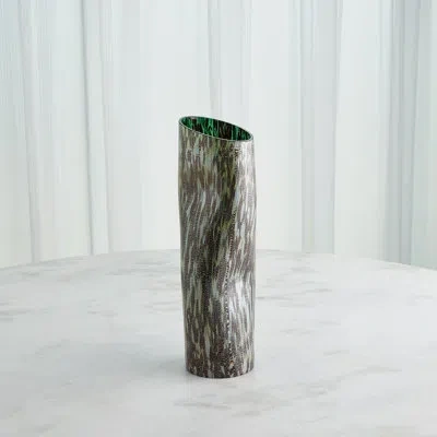 Studio A Home Dimple Handmade Glass Table Vase In Macchio