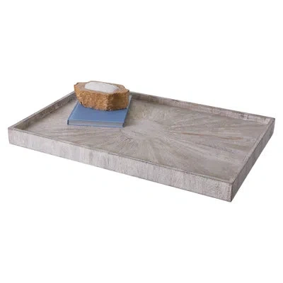 Studio A Home Driftwood Ottoman Tray In Beige