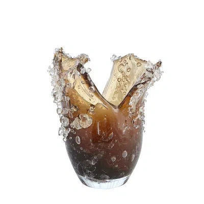 Studio A Home Dual Wave Bowl-tobacco