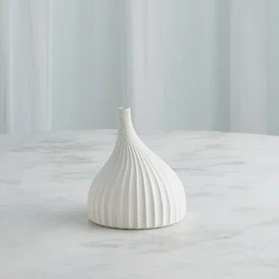 Studio A Home Earthenware Table Vase In White