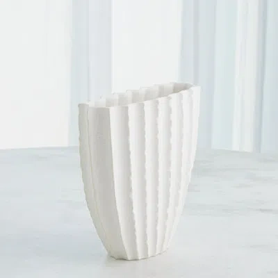Studio A Home Earthenware Table Vase In White