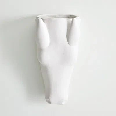 Studio A Home Equus Wall Vase In White