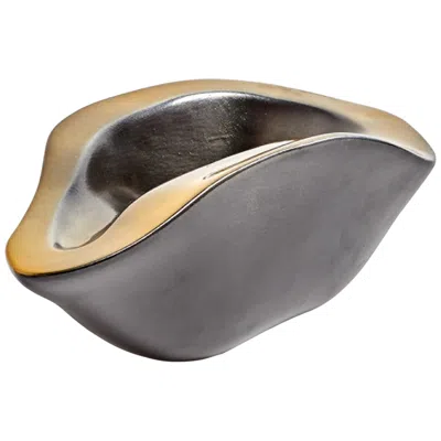 Studio A Home Formation Black And Gold Ceramic Decorative Bowl