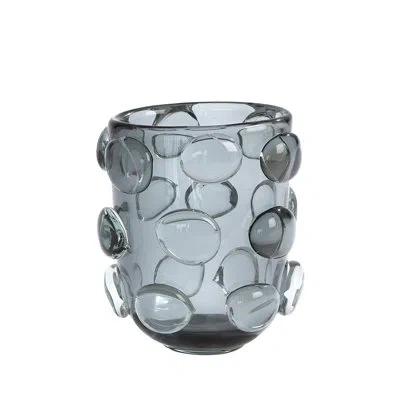 Studio A Home Glass Table Vase In Gray