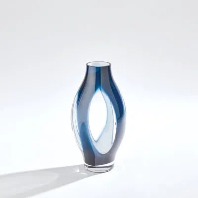 Studio A Home Glass Table Vase In Night Blue