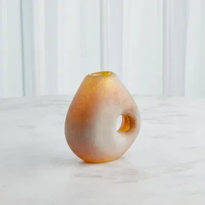 Studio A Home Glass Table Vase In Orange