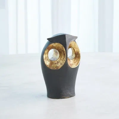 Studio A Home Gold Leafed Owl-med