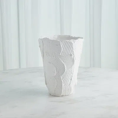 Studio A Home Handmade Ceramic Table Vase In White