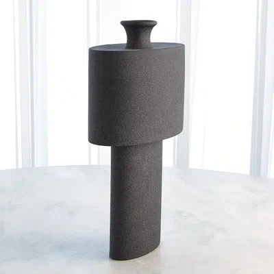 Studio A Home Handmade Earthenware Table Vase In Black