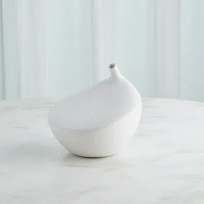 Studio A Home Handmade Earthenware Table Vase In White