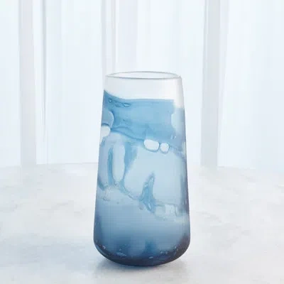 Studio A Home Handmade Glass Table Vase In Blue