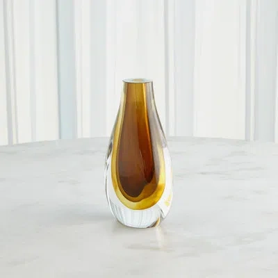 Studio A Home Handmade Glass Table Vase In Brown