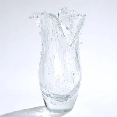 Studio A Home Handmade Glass Table Vase In Clear