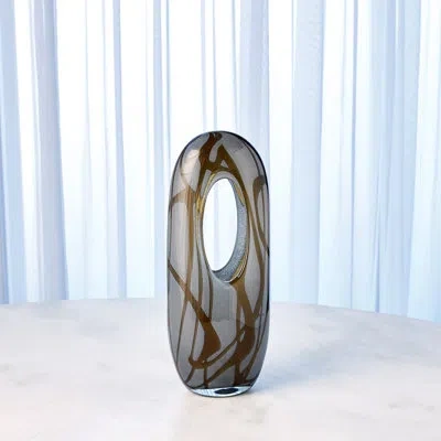 Studio A Home Handmade Glass Table Vase In Orange