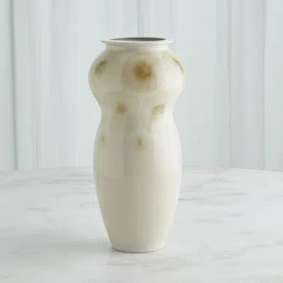 Studio A Home Handmade Porcelain China Table Vase In Taupe
