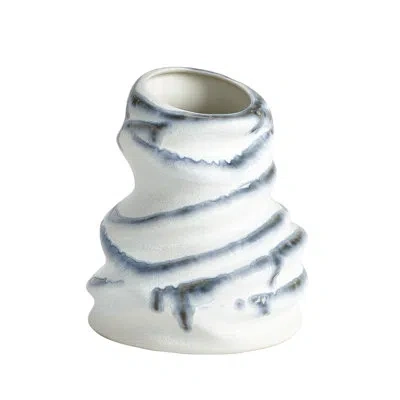 Studio A Home Handmade Porcelain China Table Vase In White