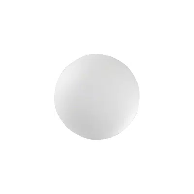 Studio A Home Hermione 3" High Frosted White Small Crystal Sphere
