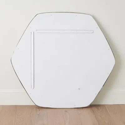 Studio A Home Hudson Metal Hexagon Mirror In Nickel