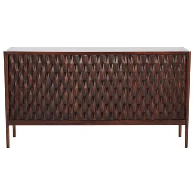 Studio A Home Kerf Cabinet In Brown