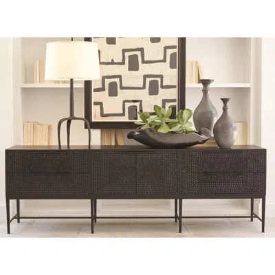 Studio A Home Kyoto Media Cabinet In Matte Black
