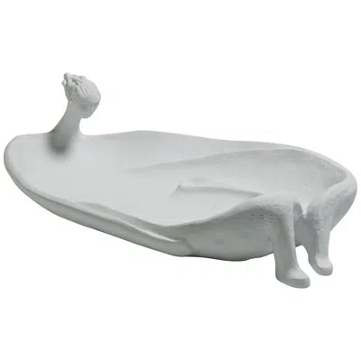 Studio A Home La Femme Baignoire 10 1/2" Wide White Figurine