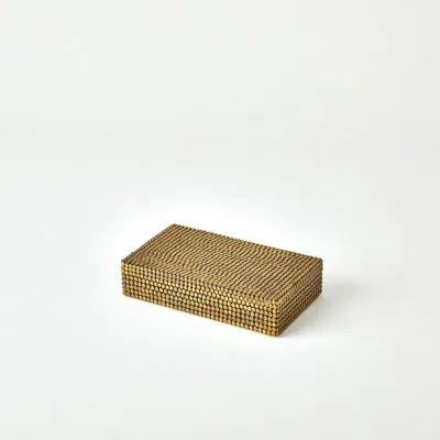 Studio A Home Lames Box-aged Brass-lg In Brown