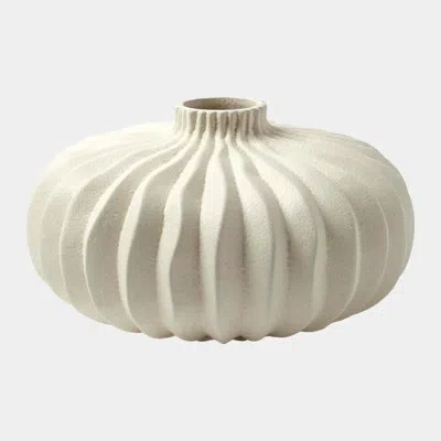 Studio A Home Lithos Vase-squat In Cream