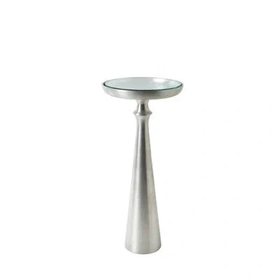 Studio A Home Minaret Accent Table-sm In Satin Nickel