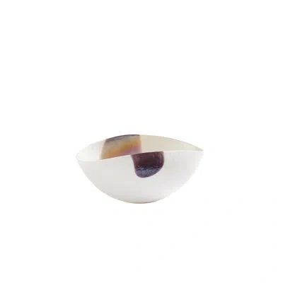 Studio A Home Mirabelle Bowl-ivory/plum-sm In Black;white;purple