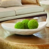 Studio A Home Modernist Low Bowl-white Plaster In Matte White