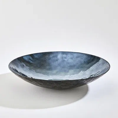 Studio A Home Obsidian Charger-metallic Black In Gray,blue,brown