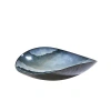 Studio A Home Obsidian Folded Plate-metallic Black In Metallic Black