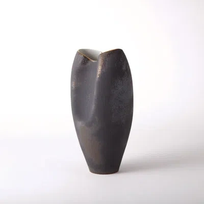 Studio A Home Oxus Pinched Vase In Bronze Matte