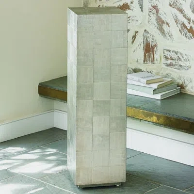 Studio A Home Punch Pedestal In Silver