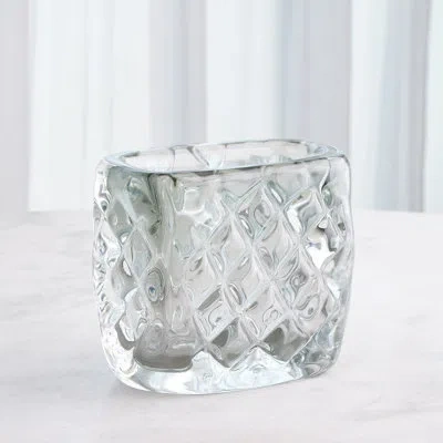 Studio A Home Quilted Vase-iris Gelp-wide In Gray