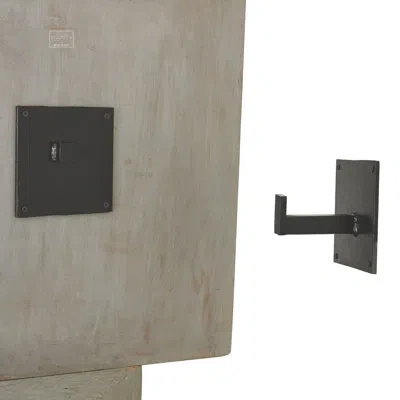 Studio A Home Rustic Panel Bracket In Black Powder Coat