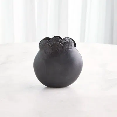 Studio A Home Sand Dollar Vase-sm In Black