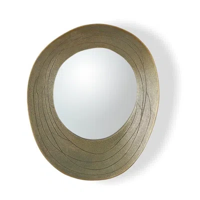 Studio A Home Saturn Mirror-antique Gold-med