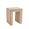 Studio A Home Sienna Nesting End Table-walnut/bone-sm In Brown;beige