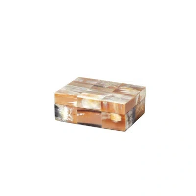 Studio A Home Sierra Horn Box In Brown;white