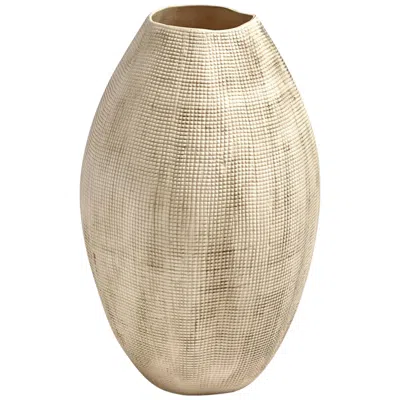 Studio A Home Sisal 17" High Cream Ceramic Decorative Vase