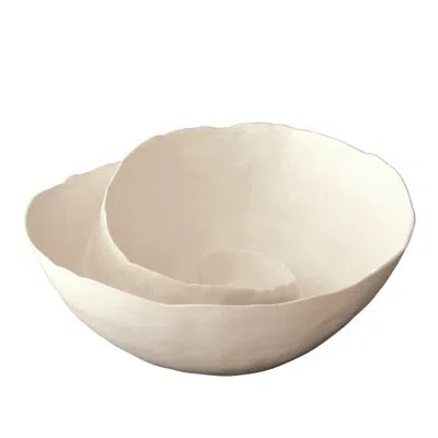 Studio A Home Spiral Bowl-matte White