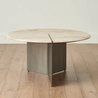 Studio A Home Sundial Stone Top Coffee Table In Gray;beige