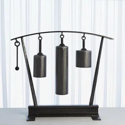 Studio A Home Three Tone Rail Sound Sculpture-natural Iron