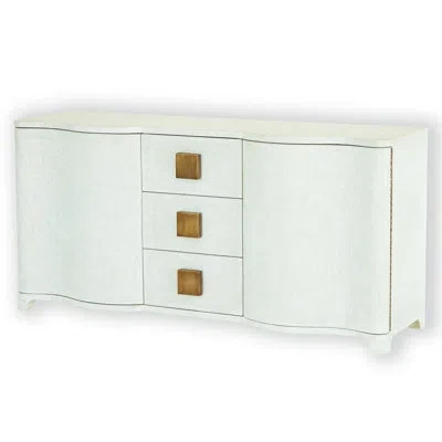 Studio A Home Toile Linen Credenza In White