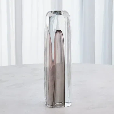 Studio A Home Tower T-lite Holder/vase-grey-lg In Gray,clear