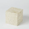 Studio A Home Travertine Cube Riser-sm In White