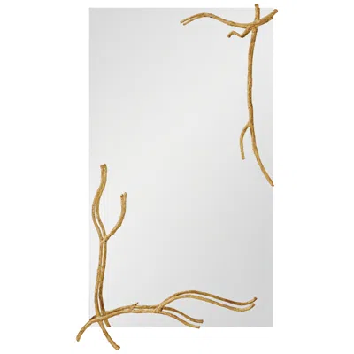 Studio A Home Twig Gold Leaf 31" X 52" Wall Mirror
