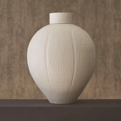 Studio A Home White 22.5" Ceramic Jar