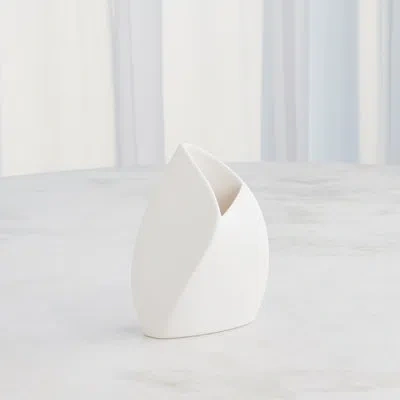 Studio A Home Willow 8.25" H Handmade Ceramic Table Vase In White